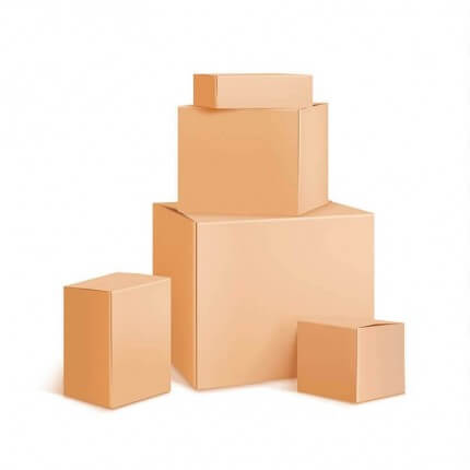 20 Cajas de cartón canal simple 30 x 30 x 30 cm